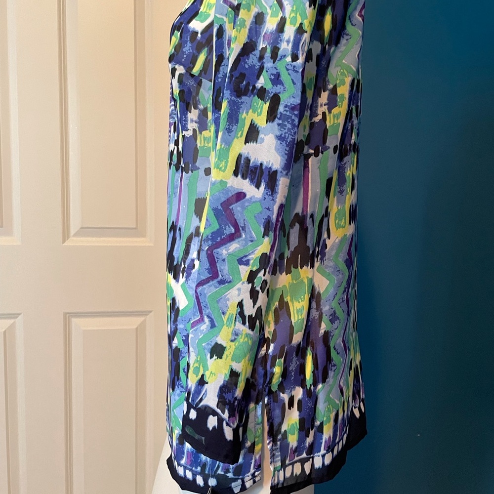 Valerie Stevens New Sheer Tunic Top Blouse Coverup S Small NWT - Picture 3 of 6